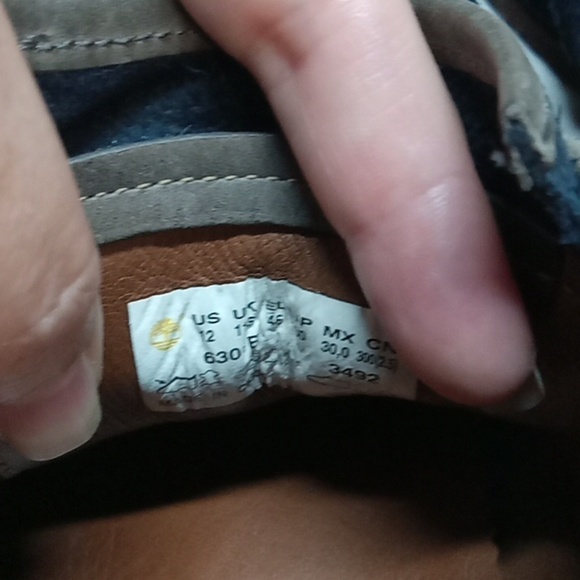 Timberland boot company blue suede shoes size 12 - Picture 6 of 7